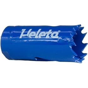 7 8 Bi-Metal Hole Saw (HSS-M42 Steel) - Used for Iron, Non-Ferrous Metals, Alloy Steel, Stainless... by Heleta