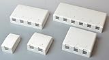 日本製線　Cat5e用4ポートローゼットボックスキット（深型）　NSBOX4L-524KIT※5個入り
