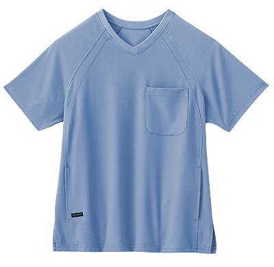 Men's Pull-On V-Neck Medical Scrub Top With 3 Pockets (Assorted Colors)