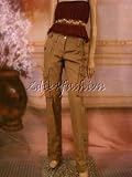 Dolce & Gabbana - $1250 New DOLCE & GABBANA Khaki Military Button Pants 40 6