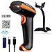 Tera Barcode Scanner Wireless 1D 2D 2-in-1 (2.4G Wireless & USB 2.0 Wired) 2D QR Bar Code Scanner Cordless CMOS Image Barcode Reader for Mobile Payment Computer Screen 2D Scanner Barcode with Stand