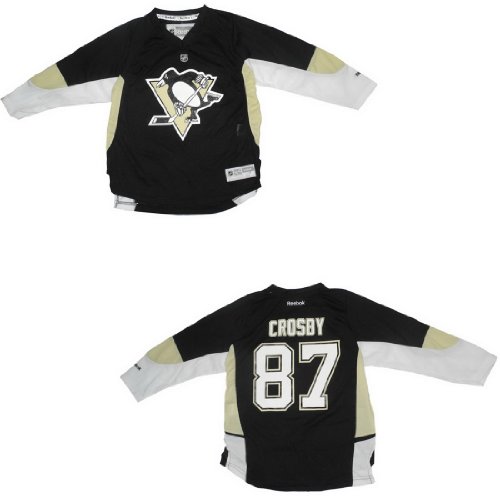 Boys NHL Pittsburgh Penguins Crosby #87 Hockey Jersey / Sweater - Black (Size: 12-24 )