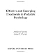 Effective and Emerging Treatments in Pediatric Psychology