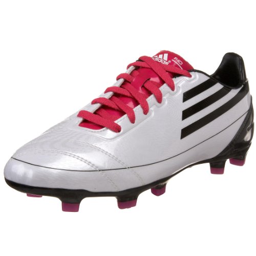 adidas Little Kid/Big Kid F10 TRX FG J Soccer Shoe,Running White/Black/Radiant Pink,6 M US Big Kid
