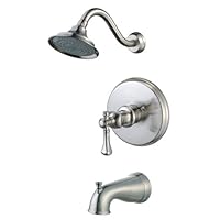 Pegasus 873-5104 Verdanza Single-Handle Pressure Balance Tub/Shower Faucet, Brushed Nickel