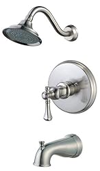 Pegasus 873-5104 Verdanza Single-Handle Pressure Balance Tub/Shower Faucet, Brushed Nickel