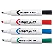 Avery Marks-A-Lot Dry Erase Markers, Black, Blue, Green and Red, Pack of 4 (24409)