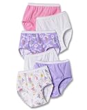 Hanes Toddler Girls Briefs 6 Pack Assorted