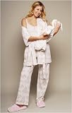 The Olian Floral/Strpe 5pc. Nursing PJ Set w/ matching Baby Outfit