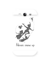 Wireless: S3 Case,Samsung Galaxy S3 Case,Peter Pan Quotes Never grow up White Frosted Samsung Galaxy S3 Scratch-Resistant Protective Case - Canethy