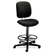 Swivel Pneumatic Task Stool, 26-3/4"x30"x49-3/4", Black