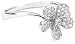KC Designs "Blossom Collection" Diamond 14k White Gold Small Flower Ring, Size 7