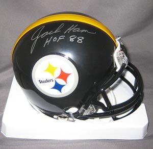 Jack Ham Signed Steelers Mini Helmet - HOF 88
