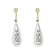 14K White Gold Diamond Earrings