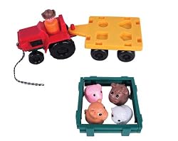 Tractor N Trailer Pull Along Farm Set