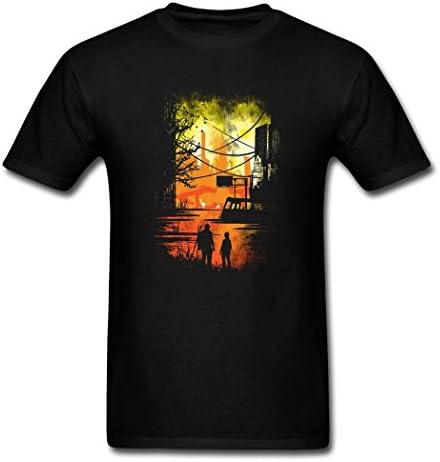 Uncle Tommy Handsome The Last Us of Joel Ellie Men's Black Clothing Small