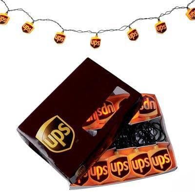 UPS Logo Brown &amp; Gold Novelty Lights