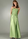Gathered Bow Formal for Bridesmaid Formal Prom