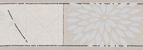 A.S. Cr&eacute;ation 6354-26 Bord&uuml;re, Blumen, wei&szlig; silber schwarz