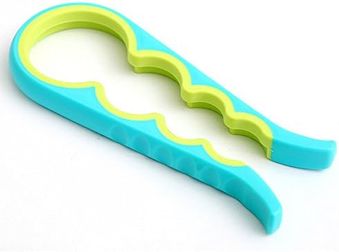 Joyfor Premium Easy Grip Can Bottle Jar Lid Opener - Rubber Surface- Non Slip (Blue)