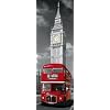 1art1 - 49148 - Poster de Porte - Londres - Big Ben et Bus Rouge - 158 X 53 cm