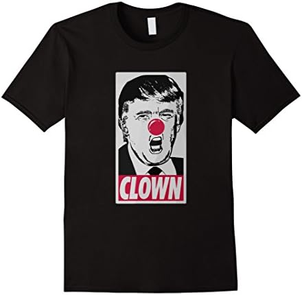 Men's Donald Trump is a Clown Shirt - Fuck Donald Trump Medium Black