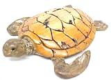 Loggerhead Sea Turtle Driftwood Look Statue Nautical