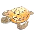 Loggerhead Sea Turtle Driftwood Look Statue Nautical