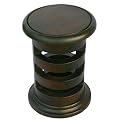 Round Rings Acacia End Table - Walnut