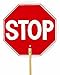 Mutual 14983-10 Traffic Control STOP/SLOW Paddle with 10