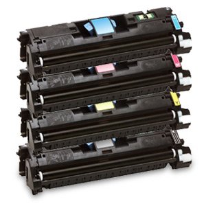 HP C9700A, C9701A, C9702A, C9703A Compatible Remanufactured Combo Pack for Color Laserjet 1500, 2500 Printers - 1 Black, 1 Cyan, 1 Magenta, 1 Yellow Toner Cartridges