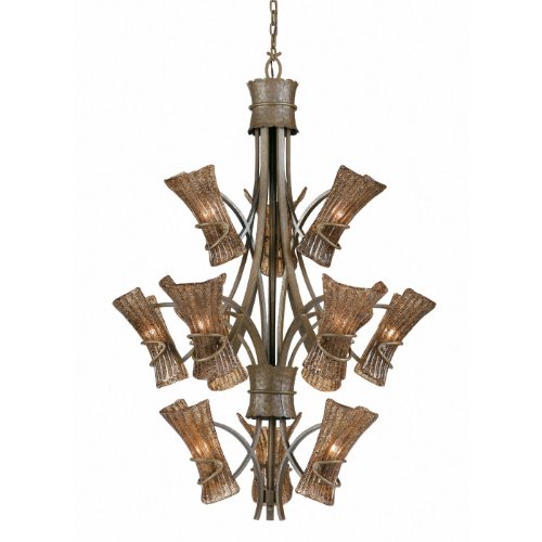 black Friday Triarch 31535 Light Chandelier PatinaB003HQEMFI