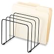 Fellowes 72351 Wire Vertical File, 5 Sections, Black