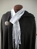 Denim Colored Handwoven Cotton Scarf