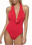 La Blanca Smooth Operator cowl neck swimsuit