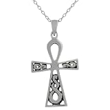 Sterling Silver Celtic Ankh Necklace