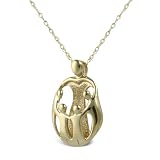 14K Gold Loving Mother and 4 Child Loving Family (R) Pendant