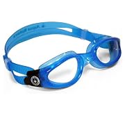 Aqua Sphere Kaiman Small Goggles - Clear Lens - Blue Skirt/Blue Trim