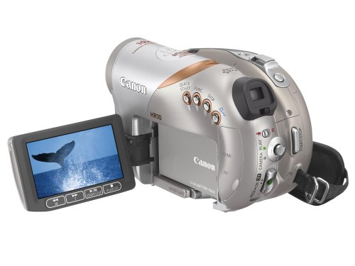 Canon HR10 Ultra Compact High Definition DVD Camcorder (10x Optical Zoom, 2.7" widescreen Multiangle Vivid LCD)