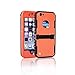 iPhone 6 Plus Waterproof Case, Caka Full-Body Underwater Waterproof Shockproof Dirtproof Durable Full Sealed Protection Case Cover With Kickstand For Apple Iphone 6 Plus 5.5 Inch Case (Orange)