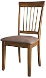 Ashley Furniture Signature Design Berringer Dining UPH Side Chair, Hickory Stain Finish, Set of 2