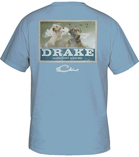 Drake Men's Black and Yellow Lab T-Shirt