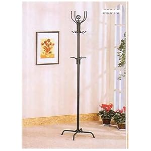 Spider Style Coat Rack / Stand in Satin Black Metal