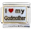 I LOVE MY GODMOTHER Italian Charm