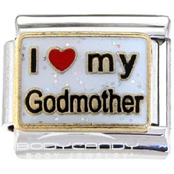 I Love My Godmother Italian Charm