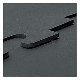 RB Rubber Products Black Weight Room Flooring- Edge Mat