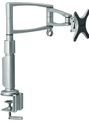 OmniMount WS3 WS-3 - Workspace Double-Arm Desktop Monitor Swivel for up to 26'' Flat Panel Monitors Platinu