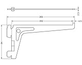 ランプ印エレメントシステム棚受１０１０５－００５０１　　スガツネ工業