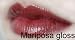 Super Staying Lip Gloss - Mariposa, plum with gold shimmer - Morpho Cosmetics - long lasting lip glo