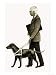 Guide Dog For the Blind Art Giclee Poster Print by Bob Hersey, 18x24